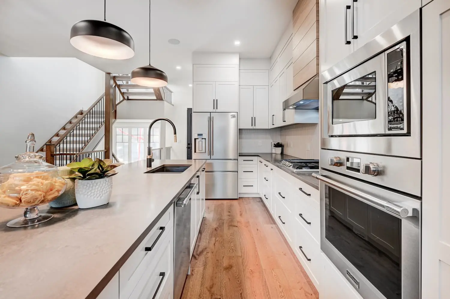 Kitchen countertop and fixture detail
